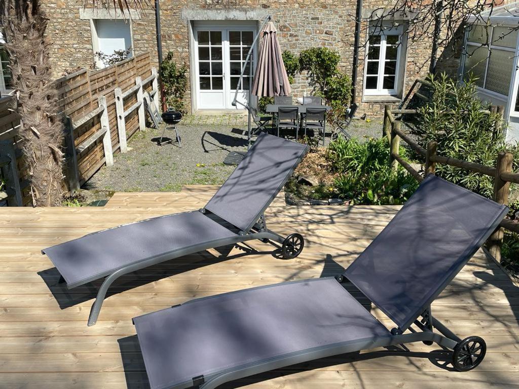 Maison Chaleureuse Avec Terrasse Et Vue Baie Avranches Kültér fotó